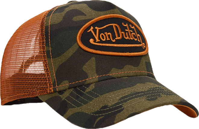 Shop Von Dutch Multi Trucker Hat VDHH0006-CAMO multi