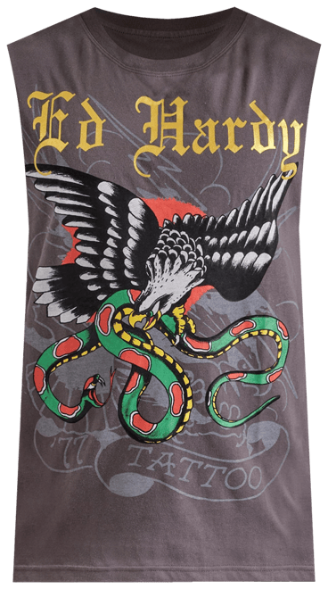 Ed Hardy Eagle Snake Sleeveless Tee
