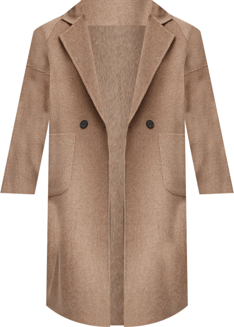 Women's Publisher Double Breasted Wool Blend Coat