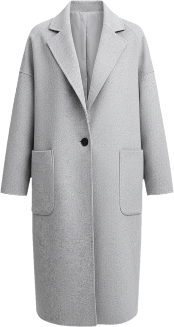 Women's Publisher Double Breasted Wool Blend Coat