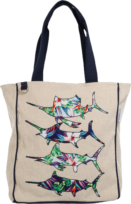 Guy Harvey Wild Flower Shoulder Bag Beach Tote