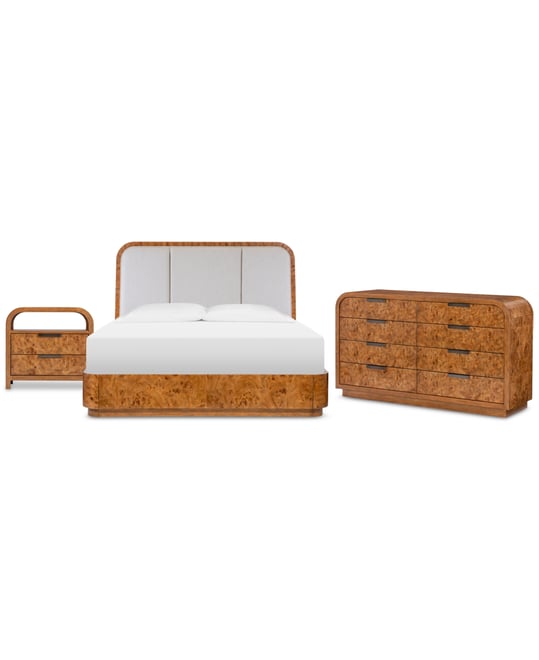 Prescott 3-Pc. King Set (Bed, Dresser & Nightstand), Created for Macy's