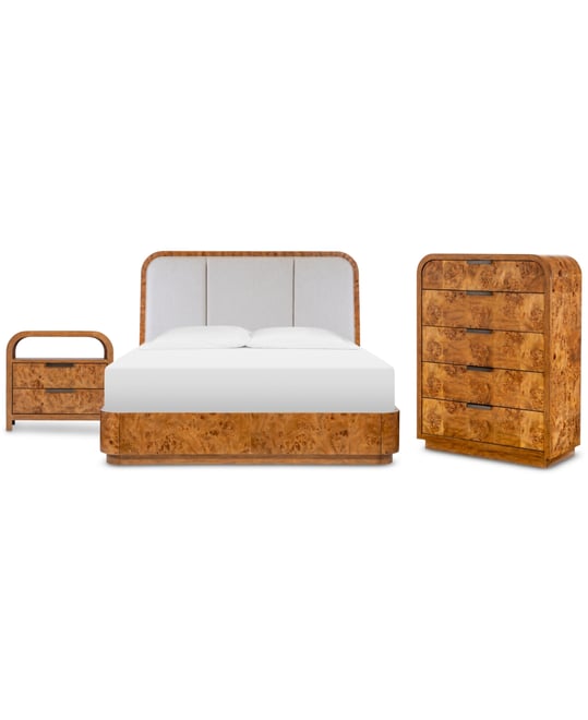 Prescott 3-Pc. King Set (Bed, Chest & Nightstand), Created for Macy's