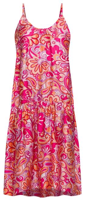 Plus Size Print Lightweight Spaghetti Strap Pocket Maxi Dress