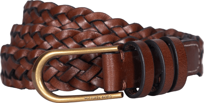 Micheal Kors Women's Braided Leather Belt