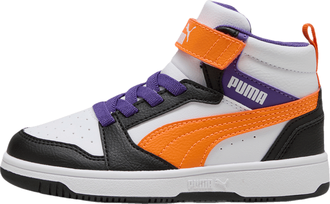 PUMA Rebound V6 Little Kids' Easy On Mid-Top Sneakers