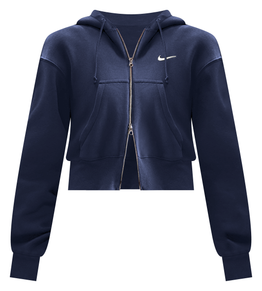 Nike Sportswear Phoenix Fleece Women's Loose Full-Zip Cropped Hoodie