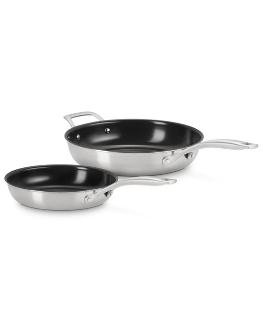 Essential Stainless Steel Nonstick 2-Pc. Frypan Set