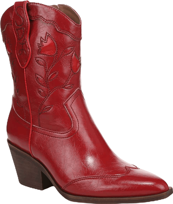 Women's Flash Block Heel Western Booties