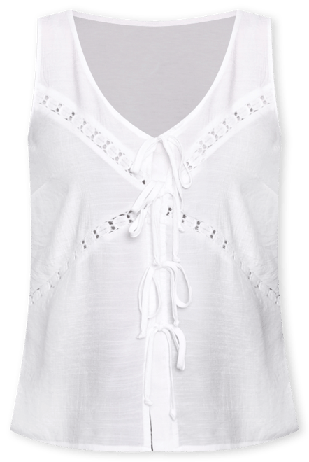 Women's Sleeveless V-Neck Blouse