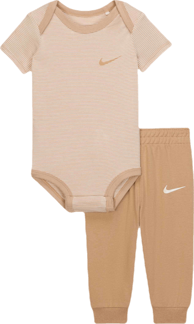 Nike Baby (0-6M) Striped Bodysuit and Joggers Set