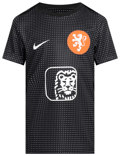 Holland Academy Pro Nike opvarmningstrøje til fodbold med korte ærmer til større børn