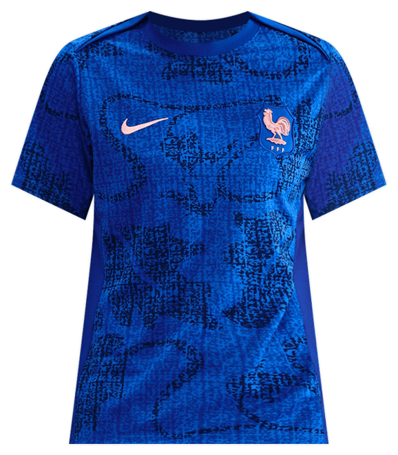FFF Academy Pro Maglia da calcio pre-partita a manica corta Nike Dri-FIT – Donna