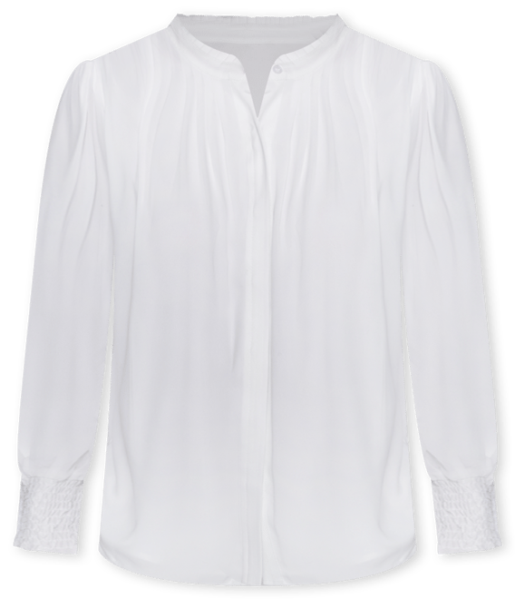 Women's Blouson-Sleeve Button-Front Blouse