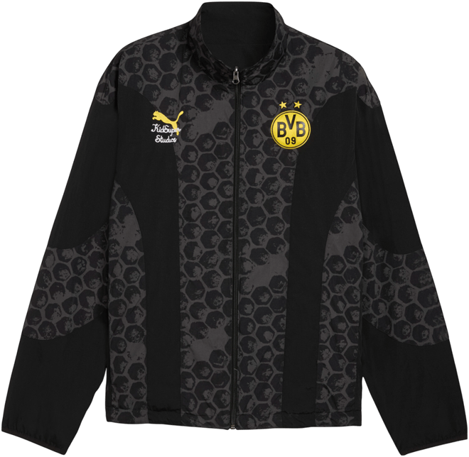 PUMA x KIDSUPER Borussia Dortmund Men's Reversible Soccer Windbreaker Jacket