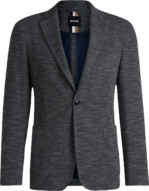 Boss by  Men's Micro-Patterned Slim-Fit Blazer