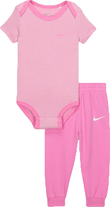 Nike Baby (0-6M) Striped Bodysuit and Joggers Set