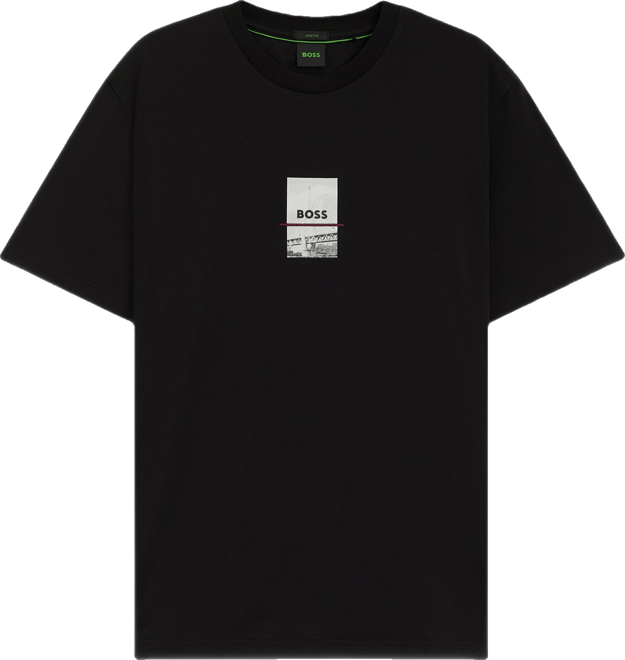 Boss by  Men's Stretch Cotton Print Relaxed-Fit T-Shirt