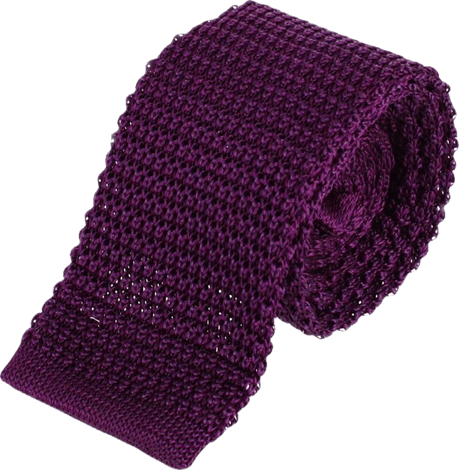 Men's Zion Knit Silk Solid Colored Necktie