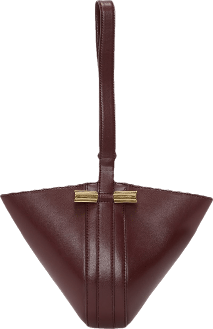Mini Dia Pouch In Burgundy Smooth Leather