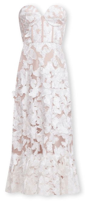 strapless open back dress Daven Gown – Dress the Population