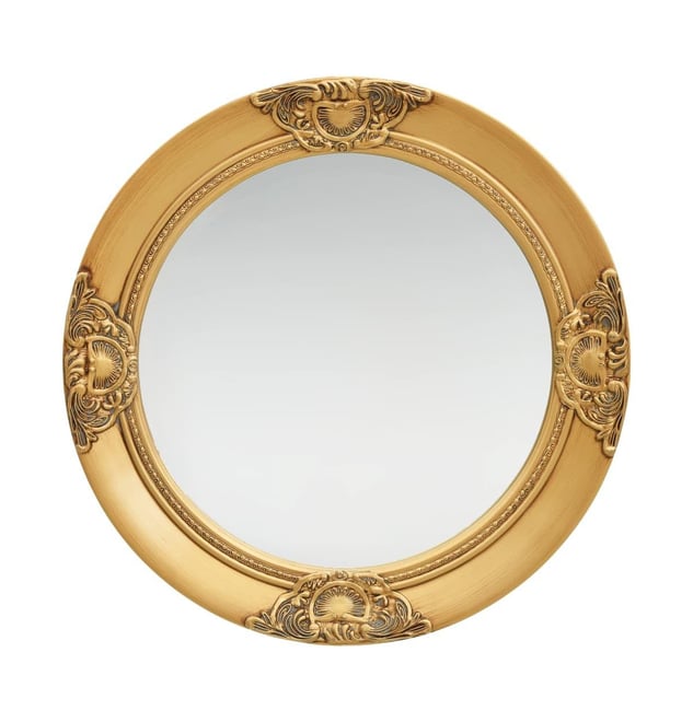 vidaXL Wall Mirror Baroque Style 19.7" Gold