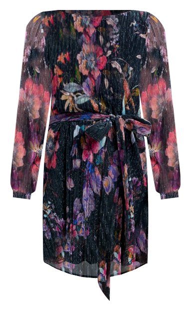 Kirsi Women's Metallic Long-Sleeve Dress