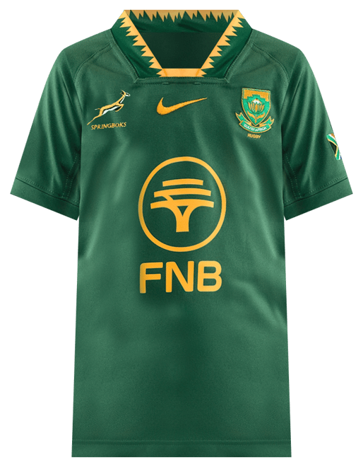 Springboks 2025/26 Stadium Home Nike Rugby Replika-Heimtrikot (ältere Kinder)