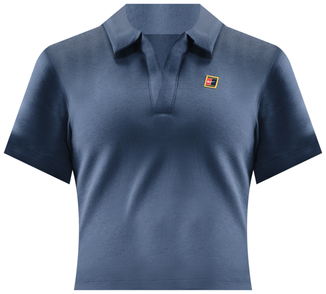 NikeCourt Heritage Γυναικεία κοντομάνικη crop μπλούζα πόλο για τένις
