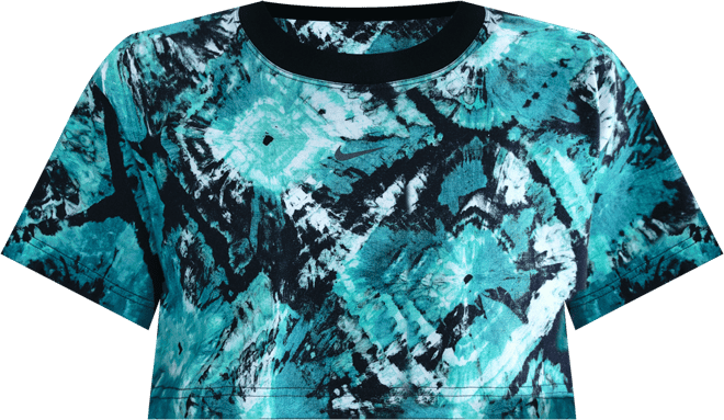 Nike x NorBlack NorWhite Playera con gráfico oversized cropped para mujer