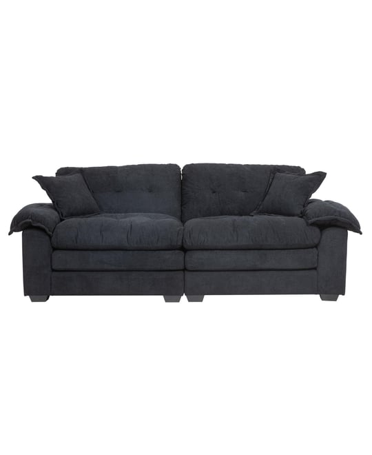 Streamdale Chenille Recliner Sofa with Pillows & Memory Foam