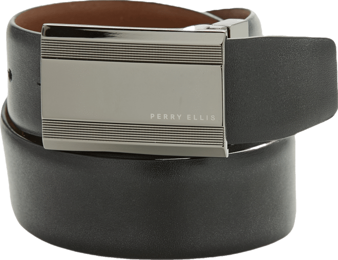 Men's Black Logo-Buckle Belt