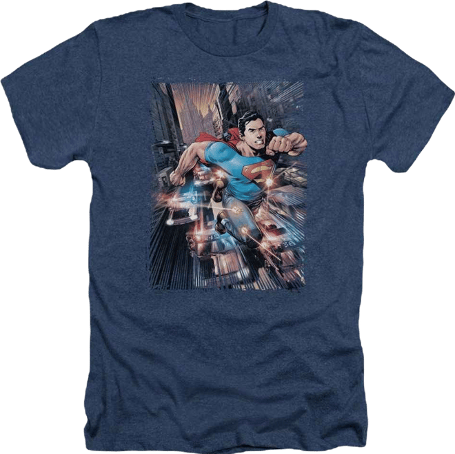 Men's Action Comics 1 Adult Heather Tee / T-Shirt