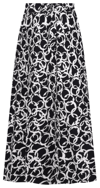 Petite Ring Midi-Length Skirt