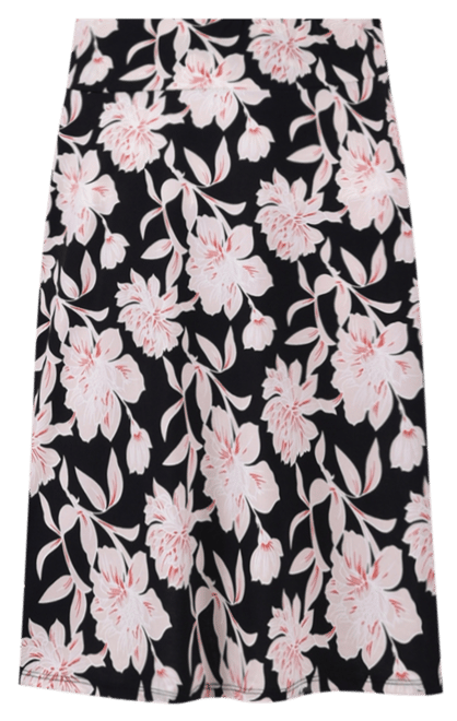 Petite Wide Waisted Knee Length Skirt