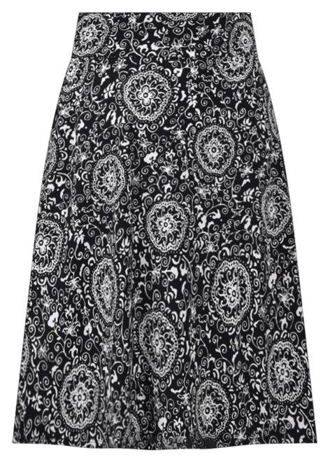 Petite Wide Waisted Knee Length Skirt