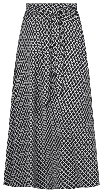 Petite Maxi Skirt with Sash Waist Tie