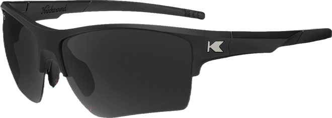 Knockaround Flight Paths Wraparound Black on Black Sunglasses