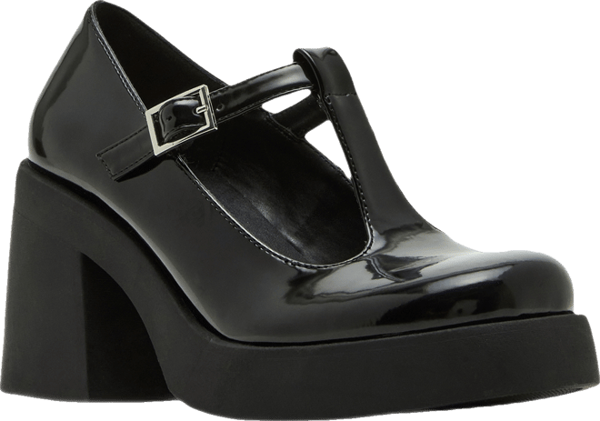 Lottie T-Strap Platform Mary-Jane Pumps