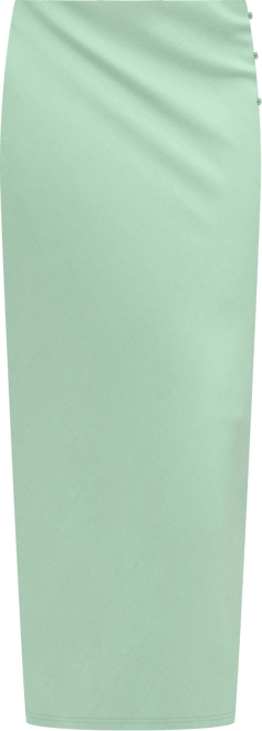 Women's Linen-Blend Straight Skirt