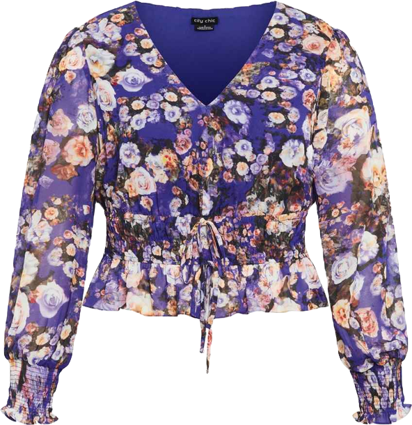 Plus Size Bridgette Print Top