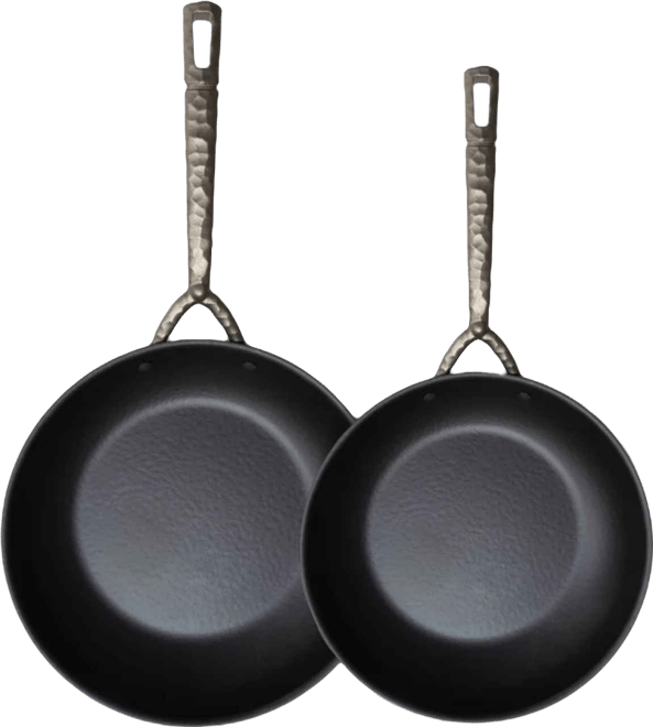 Artist 2pc Carbon Steel Frying Pan Set