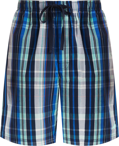 Men's Plaid Poplin 8" Sleep Shorts