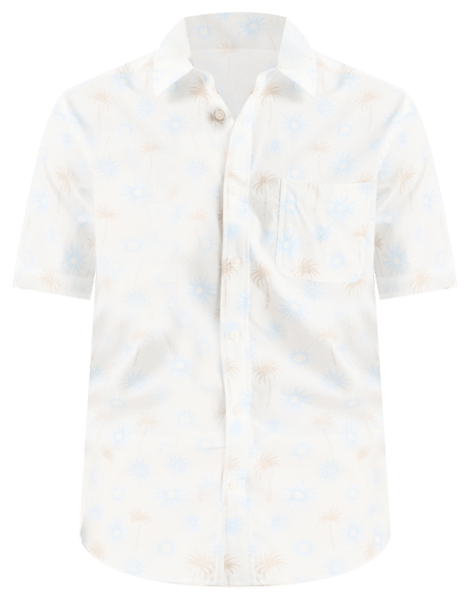 Men's Classic-Fit Tropical-Print Shirt