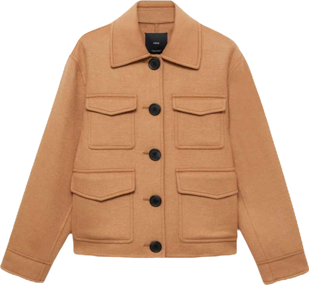 Women's Pockets Detail Wool-Blend Jacket