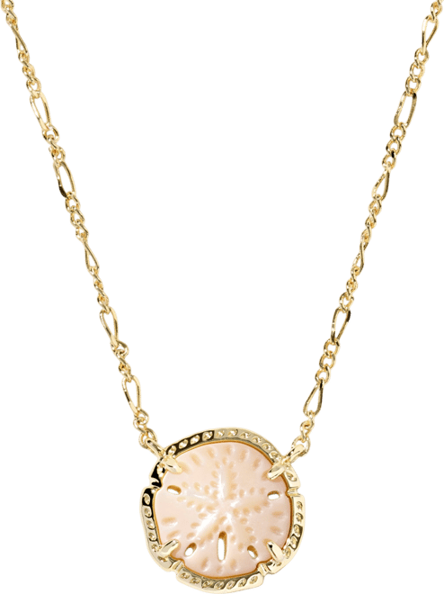 Sand Dollar Short Pendant Necklace, 17-2/5" + 3" extender