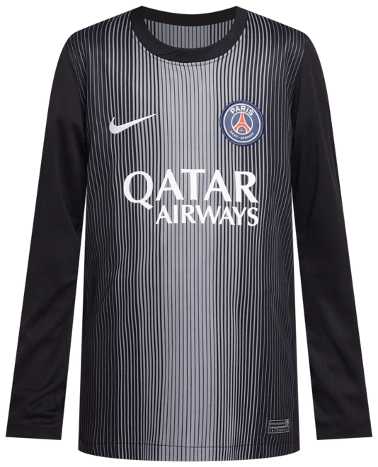 Paris Saint-Germain 2025/26 Stadium Goalkeeper Older Kids' Nike Dri-FIT Football Replica Long-Sleeve Shirt