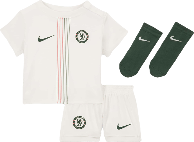 Chelsea F.C. 2025/26 Stadium Away Baby/Toddler Nike Football Replica 3-Piece Kit