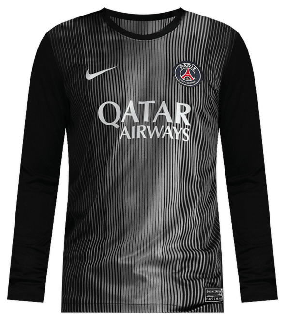 Paris Saint-Germain 2025/26 Stadium Goalkeeper Men's Nike Dri-FIT Football Replica Long-Sleeve Shirt