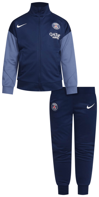 Paris Saint-Germain Strike Dzianinowy dres piłkarski dla dużych dzieci Nike Dri-FIT